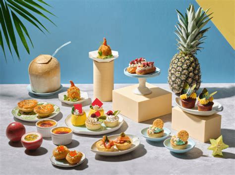 Tropical Summer Afternoon Tea At Lobby Lounge Singapore Marriott Tang