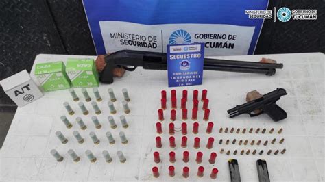 Incautan Armas Y Municiones Durante Allanamientos Comunicaci N Tucum N