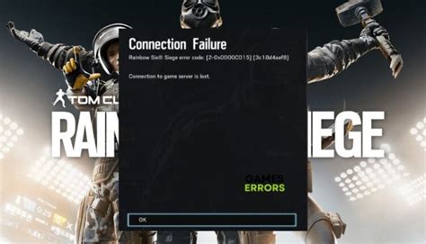 Rainbow Six Siege Error Code 2 0x0000c015 How To Fix It