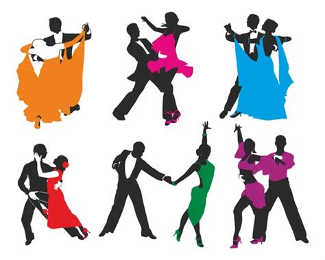 12 Rumba Dancers Silhouettes Set — Stock Vector © Kaludov 6828718