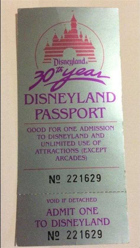 1985 Disneyland Passport Vintage Disneyland Disneyland Disney Dream