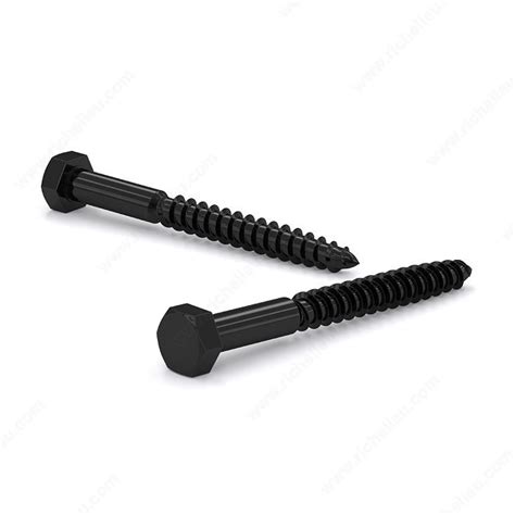 Black Decorative Lag Bolts Shelly Lighting