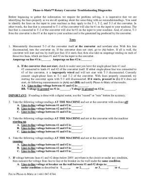 Fillable Online Get The Free Phase A Matic Troubleshooting Form Fax