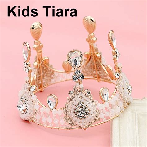 Child Princess Tiara Kids Tiara Kid Crown Girls Accessories Crystal ...