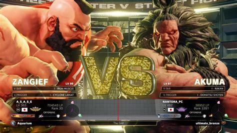 Sfv Champion Edition Asase Zangief Vs Nantora Pc Akuma Online