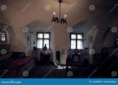 Interior of bran castle editorial stock image. Image of indoor - 114648784