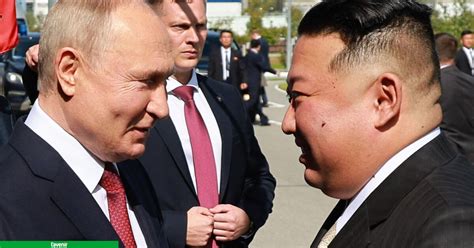 La Rencontre Entre Kim Jong Un Et Vladimir Poutine A D But Par Une