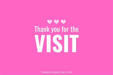 Best Ways To Say Thank You For Visiting The Write Greeting