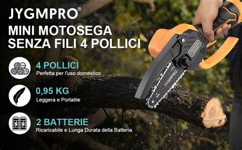 Jygmpro Mini Motosega A Batteria Polci Motosega Elettrica Senza Fili