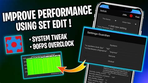 Increase Performance Using Setedit Improve Gaming Experience No Root