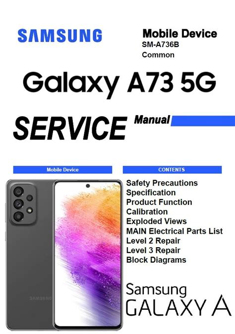 Samsung Galaxy A73 5g Sm A736 Service Manual And Repai Serviceandrepair