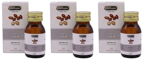 Hemani Масло арганы для питания кожи и волос Argan oil, 30 мл, 3 шт ...