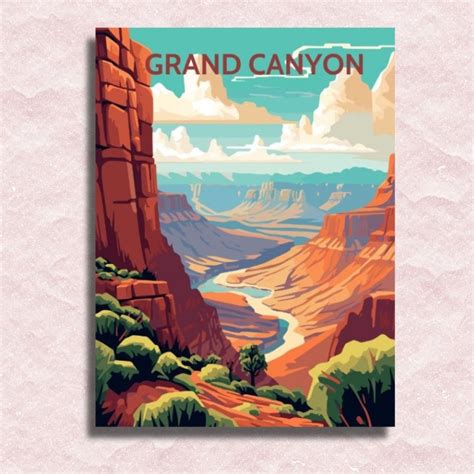 Grand Canyon Poster Paint By Numbers Kit Painting By Numbers Shop