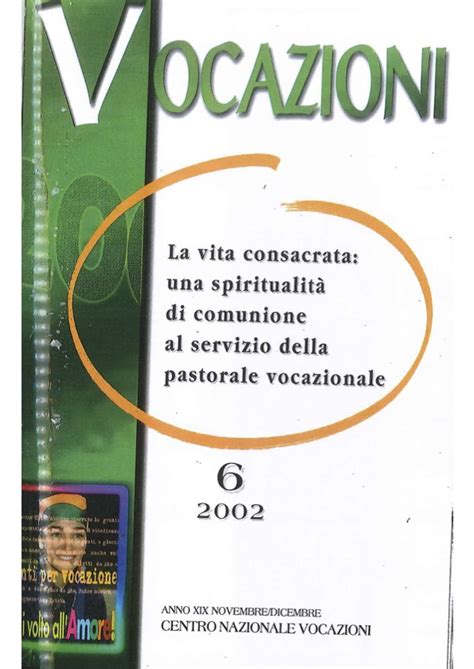 La vita consacrata una spiritualità di comunione al servizio della