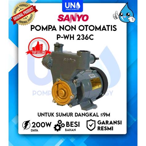 Jual Pompa Air Sanyo P Wh236c Shopee Indonesia