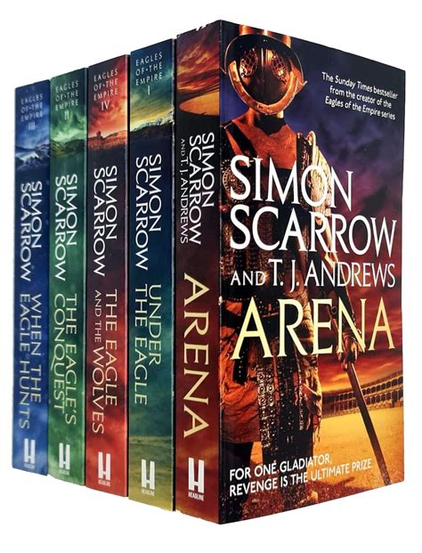 Simon Scarrow Collection 5 Books Set Arena Under The Eagle The Eagle