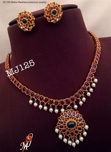 Choker Necklace Designs Lace Necklace Temple Jewellery Jewelry Ear