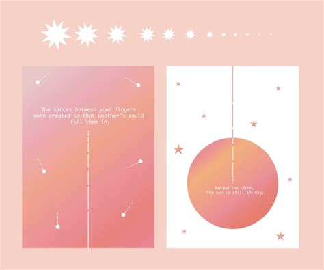 Premium Vector Cute Posters In Minimalist Style Cover With Pastel