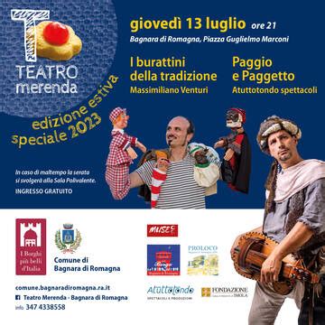 Teatro Merenda Estate 2023 Notizie Novità Comune di Bagnara di