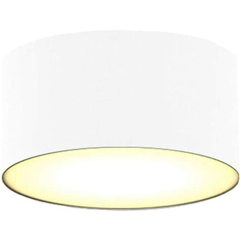 Plafonnier Rond L Gant Avec Clairage Led Abat Jour En Tissu