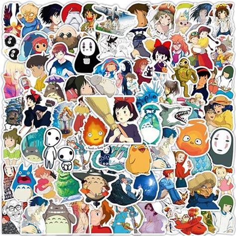 Amazon 100PCS Cartoon Anime Miyazaki Hayao Stickers For Laptop