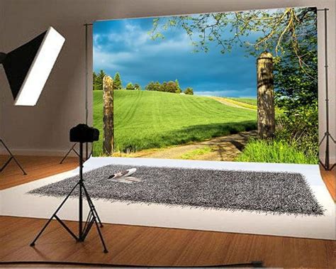 YongFoto 2 2x1 5m Fotografie Hintergrund Landschaft Scenery grün Field