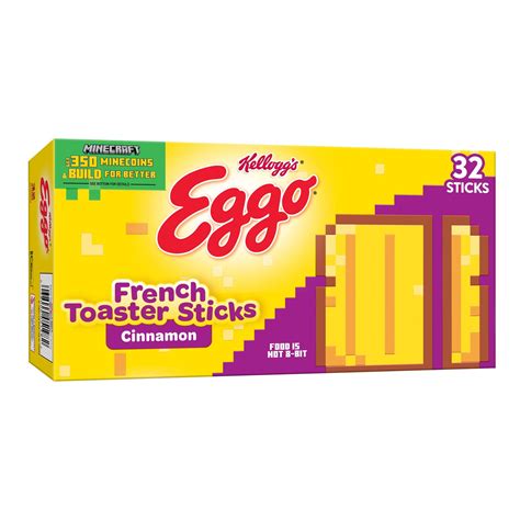 Eggo Cinnamon Frozen French Toast Sticks, 12.7 oz, 32 Count (Frozen ...