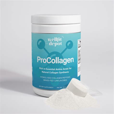 Wellfit Depot Pro Collagen Peptides Powder With Hydrolyzed Amino Acids Unflavored