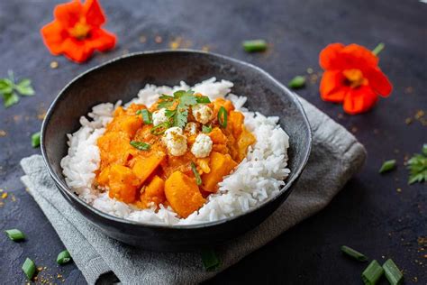 Veganes Süßkartoffel Blumenkohl Kichererbsen Curry mit dem Thermomix