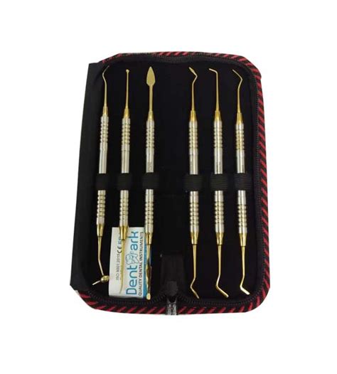 Buy Dentmark Dental Composite Gold Hollow Handleset Of 6 Pcs Dental