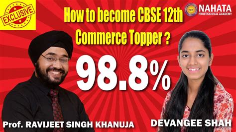 How To Become Cbse Th Commerce Topper Exclusive Interview With