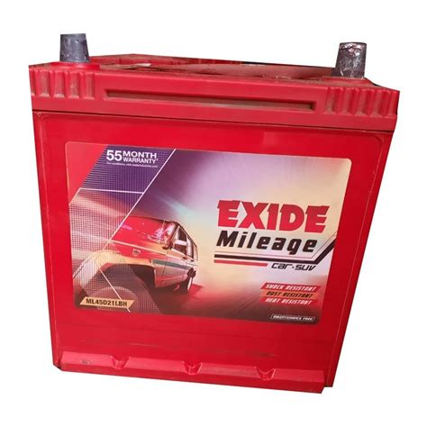 Exide ML45D21LBH Mileage SUV Car Battery At Rs 5700 Automotive