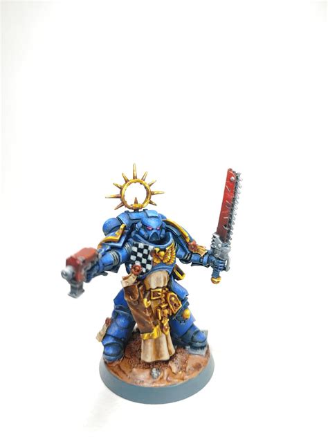 My First Space Marine Tried Some Nmm Technique There Rwarhammer