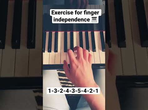 Beginner Piano Exercise For Finger Independence Youtube