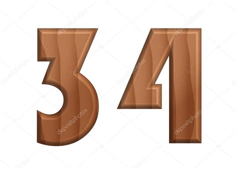 Nature wooden texture font-30 number — Stock Vector © kusabi #128556922