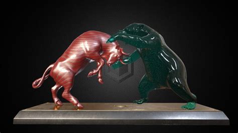 ArtStation - Bull & Bear - Sculpture | Game Assets