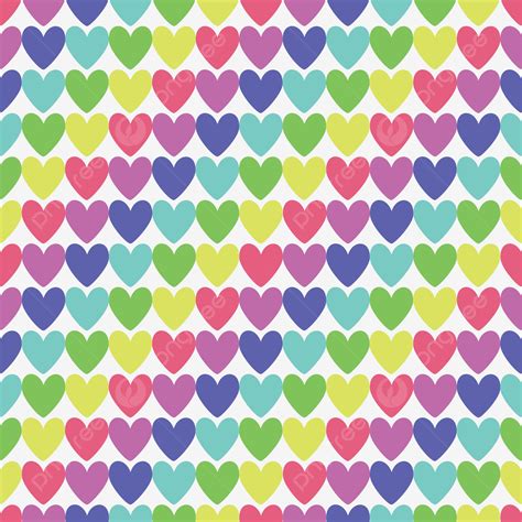 Colorful Heart Background Wallpaper