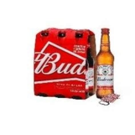 Cerveja Budweiser Long Neck 300ml Pack 06 Unidades Estrella De Galicia