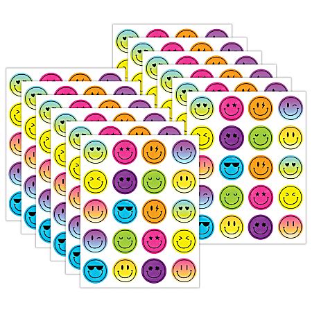 Teacher Created Resources Stickers Brights Ever Smiley Faces