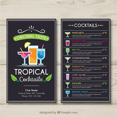 Best Friend Street Bar Menu Vectors And Illustrations For Free Download