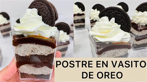 C Mo Hacer Postre En Vasito De Oreo Sin Horno Postre F Cil Para