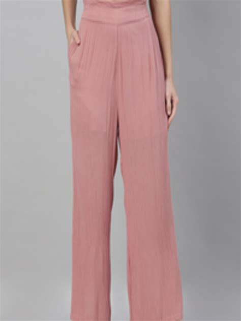 Buy Vero Moda Women Pink Regular Fit Solid Regular Trousers Trousers For Women 13476218 Myntra