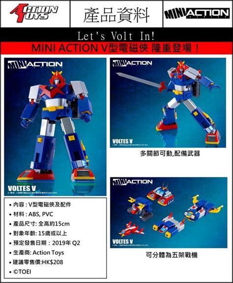 PRE ORDER Action Toys Mini Action Series Voltes V Reissue