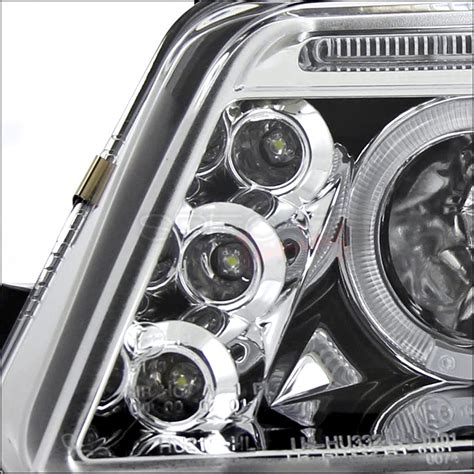 Spec D Projector Headlights Vw Passat 01 05 Dual Led Halo Black Or Redline360