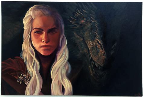 Mother of Dragons (oil painting) by Aerorwen on DeviantArt