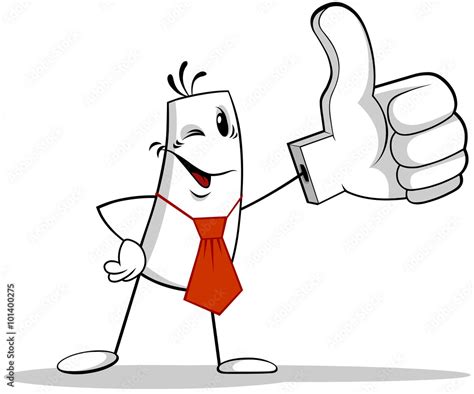 Thumbs Up Cartoon Man