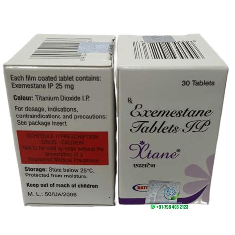 Xtane Tablet Aromasin Exemestane 25 Mg Tablets Natco Pharma Ltd At Rs