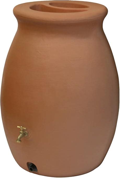 Algreen Products Castilla Rain Barrel With Spigot Terra Cotta