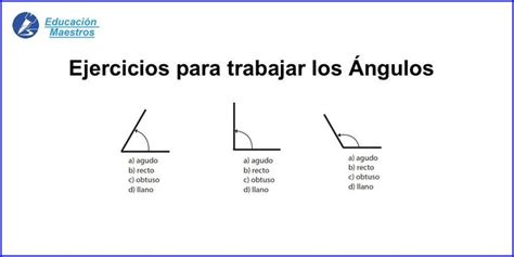 Ejercicios de ángulos para niños de primaria practica cómo trazar y o