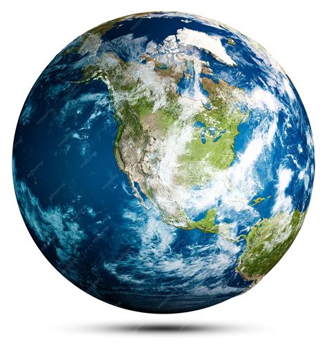Premium Photo | World globe planet earth map sphere